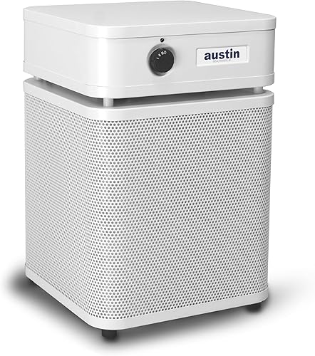 Austin Air HealthMate Plus Junior - Purificador de aire de filtración de 4 etapas avanzados para el hogar con carbón activado y zeolita, ideal como