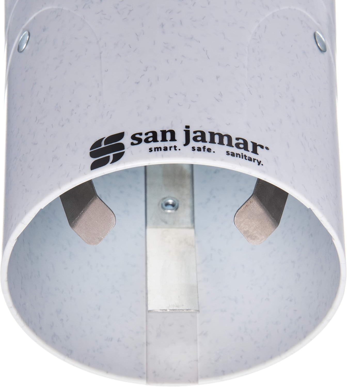 San Jamar C4180 Small Pull Type Water Cup Dispenser with White Sand Throat, Fits 3oz to 4-1/2oz Cone and 3oz to 5oz Flat Cup Size, 2-1/4" to 2-7/8" Rim, 16" Tube Length, Arctic Blue