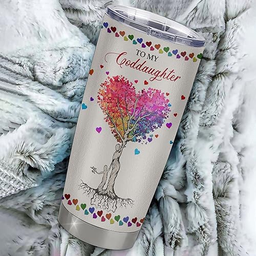 Miniatura 64 de Personalized To My Goddaughter From Godmother Stainless Steel Tumbler Cup Lion My Precious Goddaughter Birthday Graduation Christmas Travel Mug 20oz