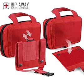 LIVANS Tactical EMT Pouch, Rip Away Molle Medical Pouches IFAK Tear-Away First Aid Kit Emergency Survival Bag for Travel Outdoor Hiking