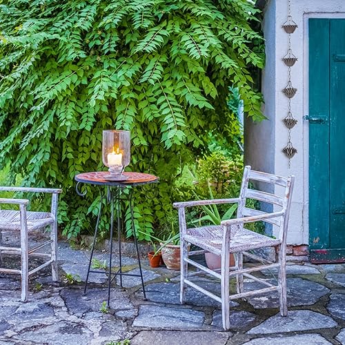 Miniatura 6 de Operitacx Campanillas de lluvia de aleación de aluminio, cadena de lluvia de aluminio, cadena de lluvia para canalón, cadena de lluvia de repuesto,