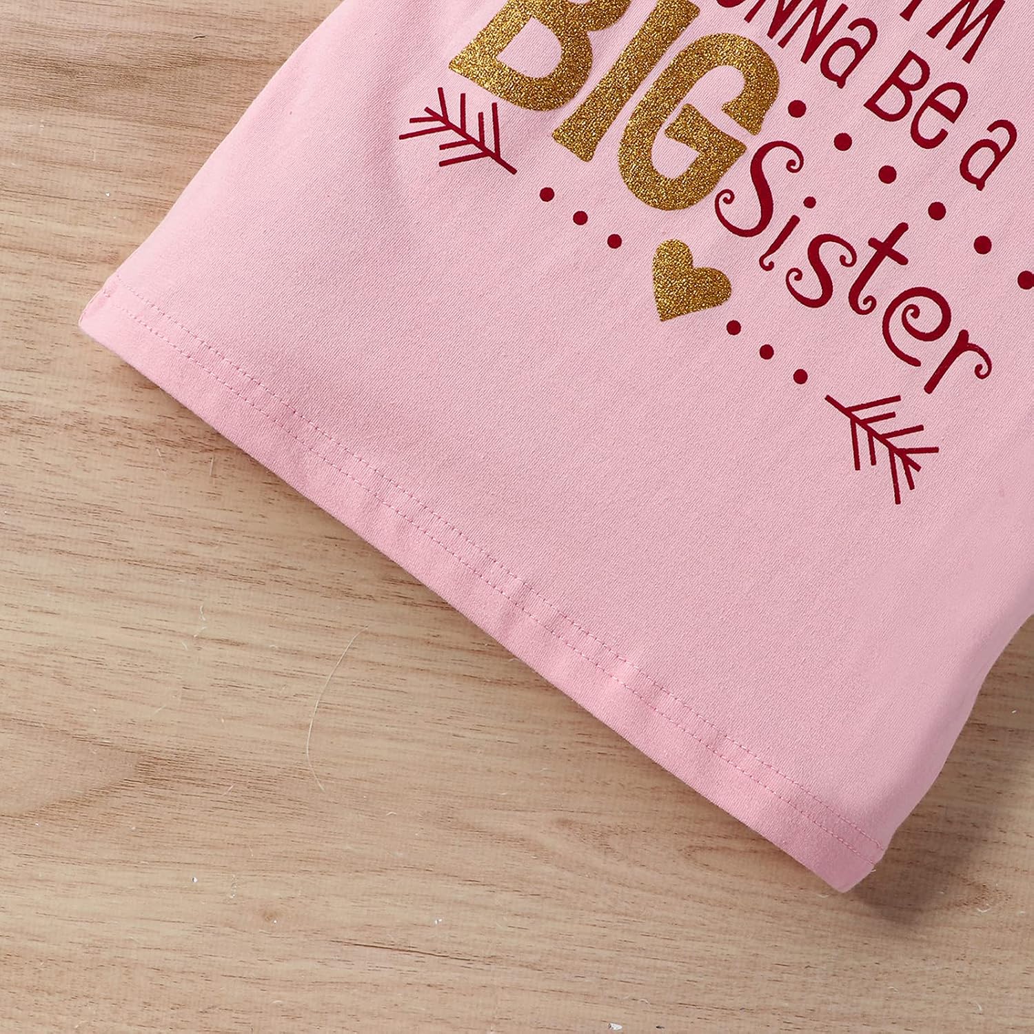 Toddler Baby Girls Big Sister Ruffle Sleeve Shirt Big Sister Announcement Toddler Tshirt Top Blouse Promoted to Girls Outfit Plain Solid Sleeveless Shirt Pink