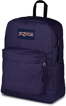 JanSport SuperBreak Plus Backpack with Padded 15-inch Laptop Sleeve and Integrated Bottle Pocket - Spacious and Durable Daypack for Work and Travel - Amethyst Angst