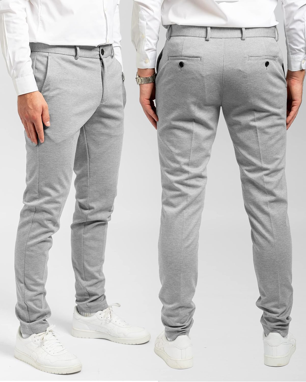 Performance Pants for Men, Slim Fit, Stretch - Comfortable and Modern Mens Trousers with Stretch for Suits, Business, Casual