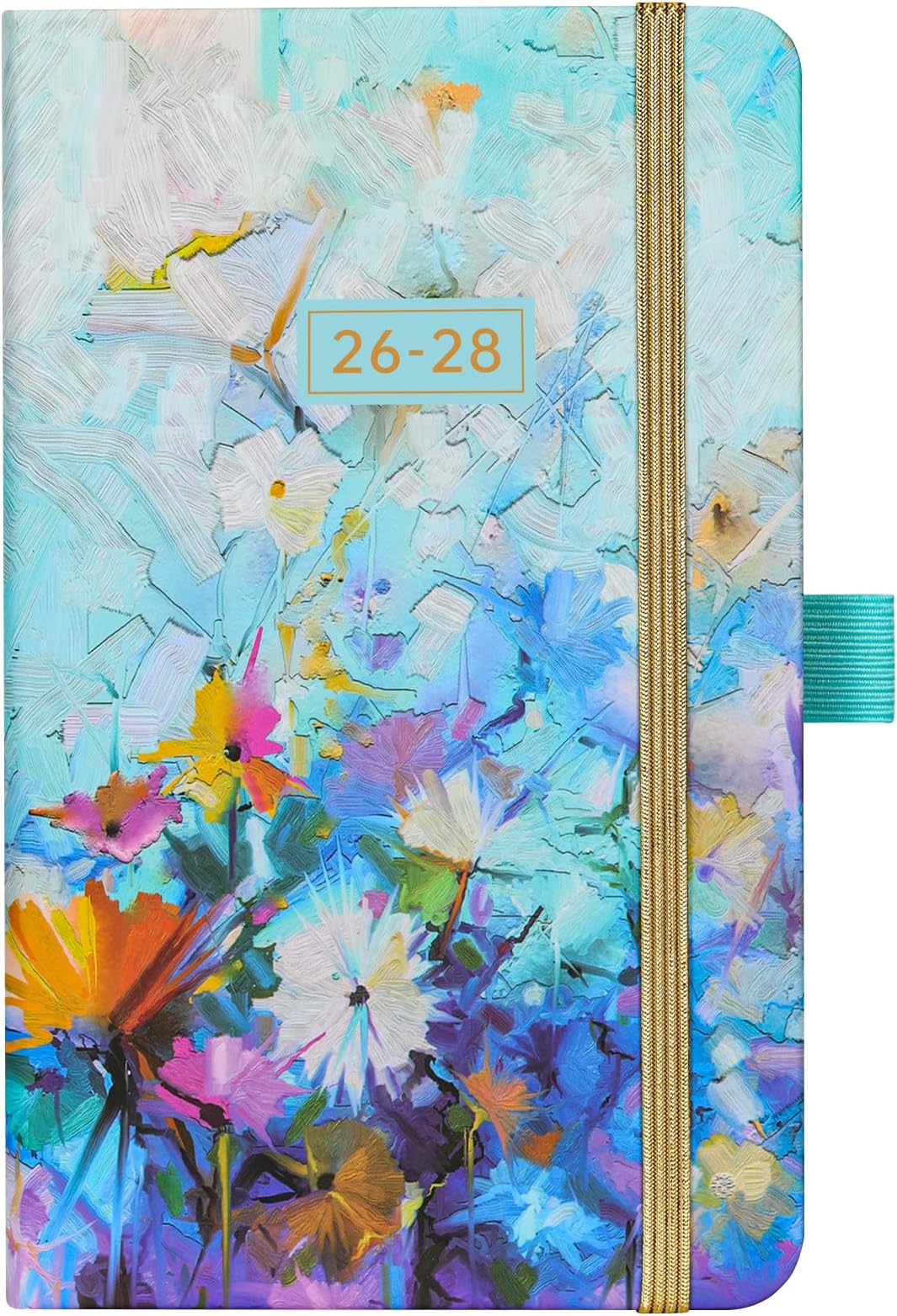 2025-2028 Pocket Planner/Calendar - 3 Year Monthly Planner 2025-2028, July 2025 - June 2028, 6.3" x 3.8", 60 Notes Pages, Inner Pocket, Pen Loop, Elastic Closure, Perfect Organizer for Purse
