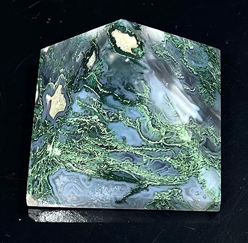 Miniatura 4 de Pirámide de piedras preciosas energizadas de aproximadamente 1.75 a 2 pulgadas – Cristales curativos de Reiki – Lapislázuli cuarzo verde jade