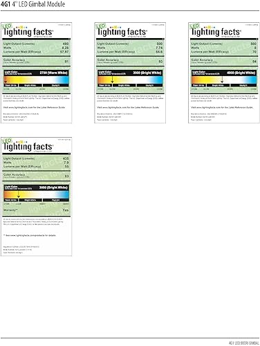 Miniatura 7 de Lithonia Lighting - 3IGMW luz LED 30K 90CRI M6 560 lm 3000K Módulo iGimbal, 3 pulgadas, blanco mate, 4G1MB LED 30K 90CRI M6, 8watts, 120 volts