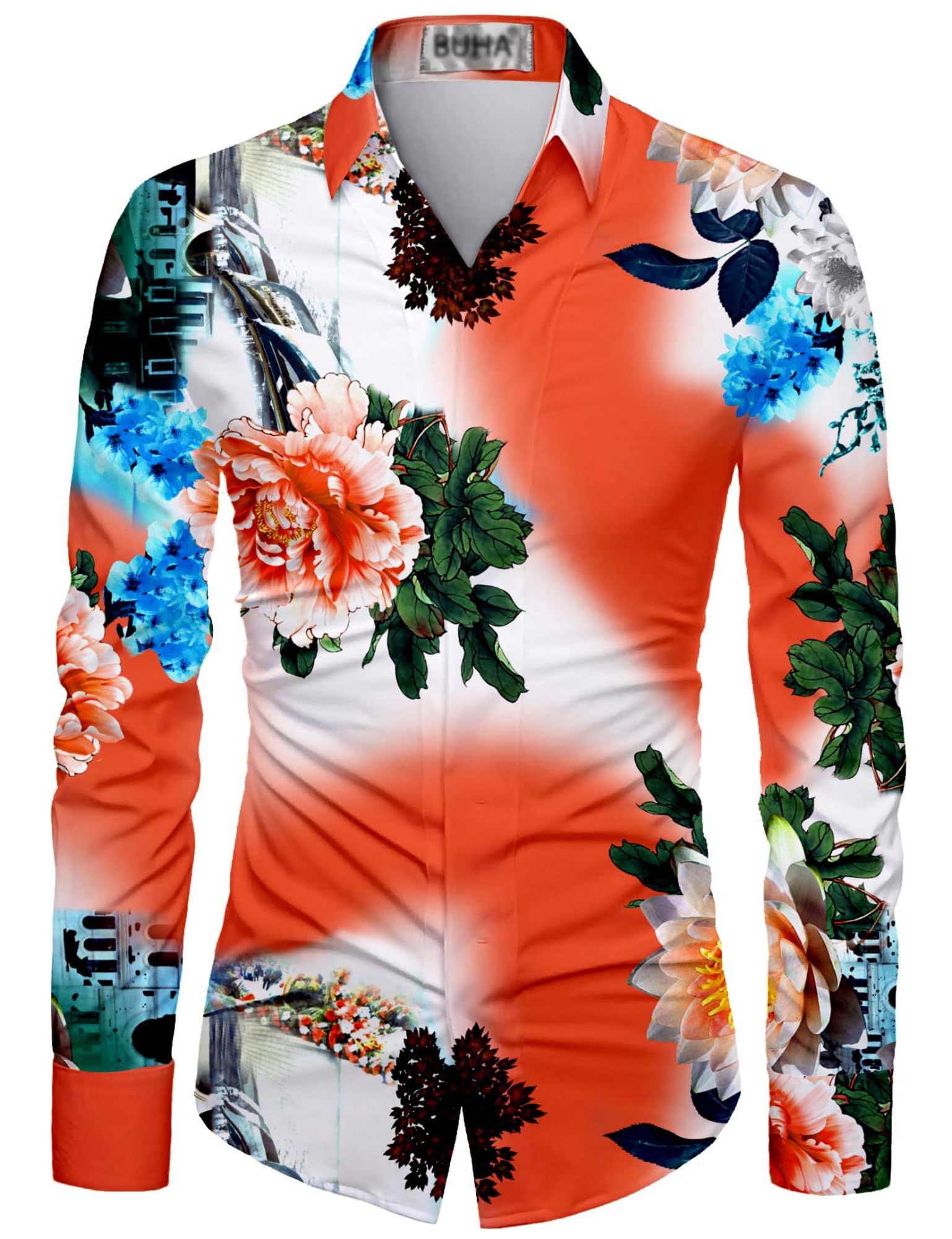Men's Unstitched Polycotton Shirt Fabric Printed, Soft & Breathable Dress Material for Custom Tailoring, Office Casual Wear-image-33