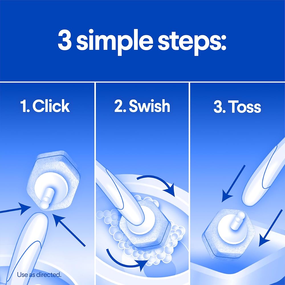 Clorox ToiletWand Toilet Bowl Cleaner- Toilet Brush, Storage Caddy and 6 Disinfecting Refill Heads