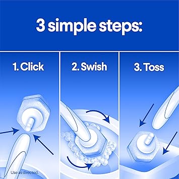Clorox ToiletWand Disposable Toilet Cleaning System, Kills 99.9% of Germs and Viruses, Wand, Caddy and 6 Refill Heads
