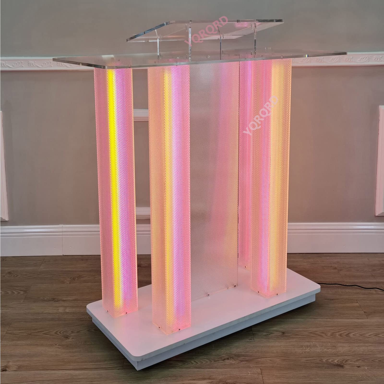 Buy SHABOZ Podium Acrylic Lectern Pulpit Podium Stand Podium for Church