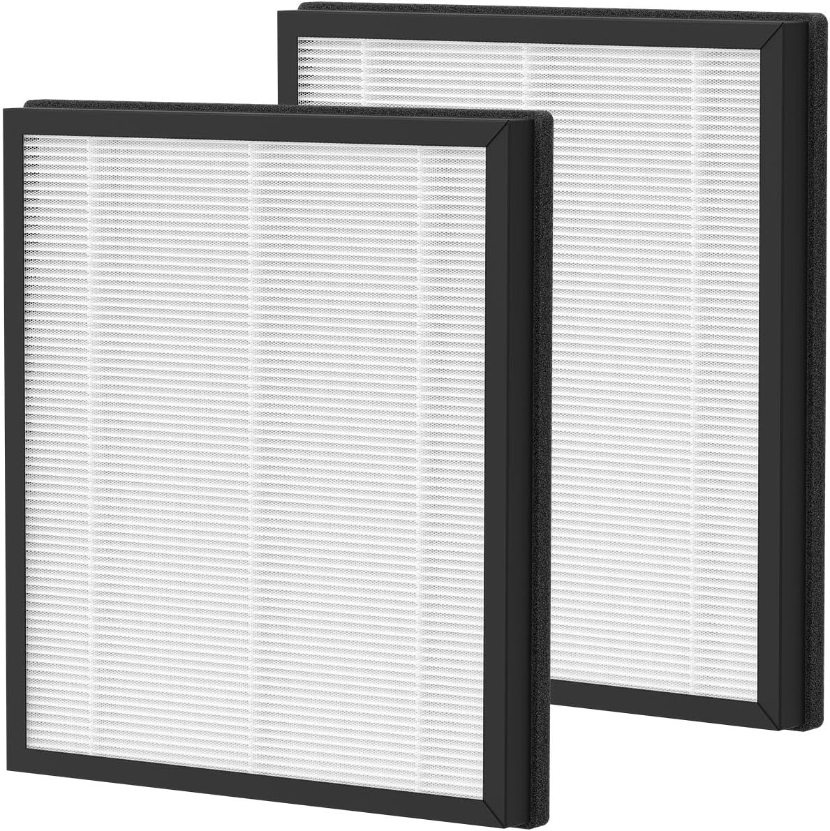 T356 Air Filter Replacement compatible with Trucozie T356 Air Puri fier, Package Contain 2 Premium Filters Combined with Carbon Filter, Absorb Smoke, Pet Hair, White