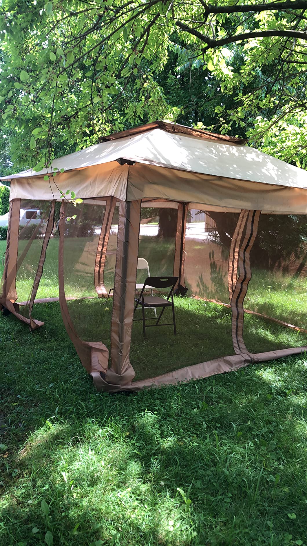 25/mo Finance LONABR 10.5X10.5 Gazebo with Mosquito Netting Outdoor