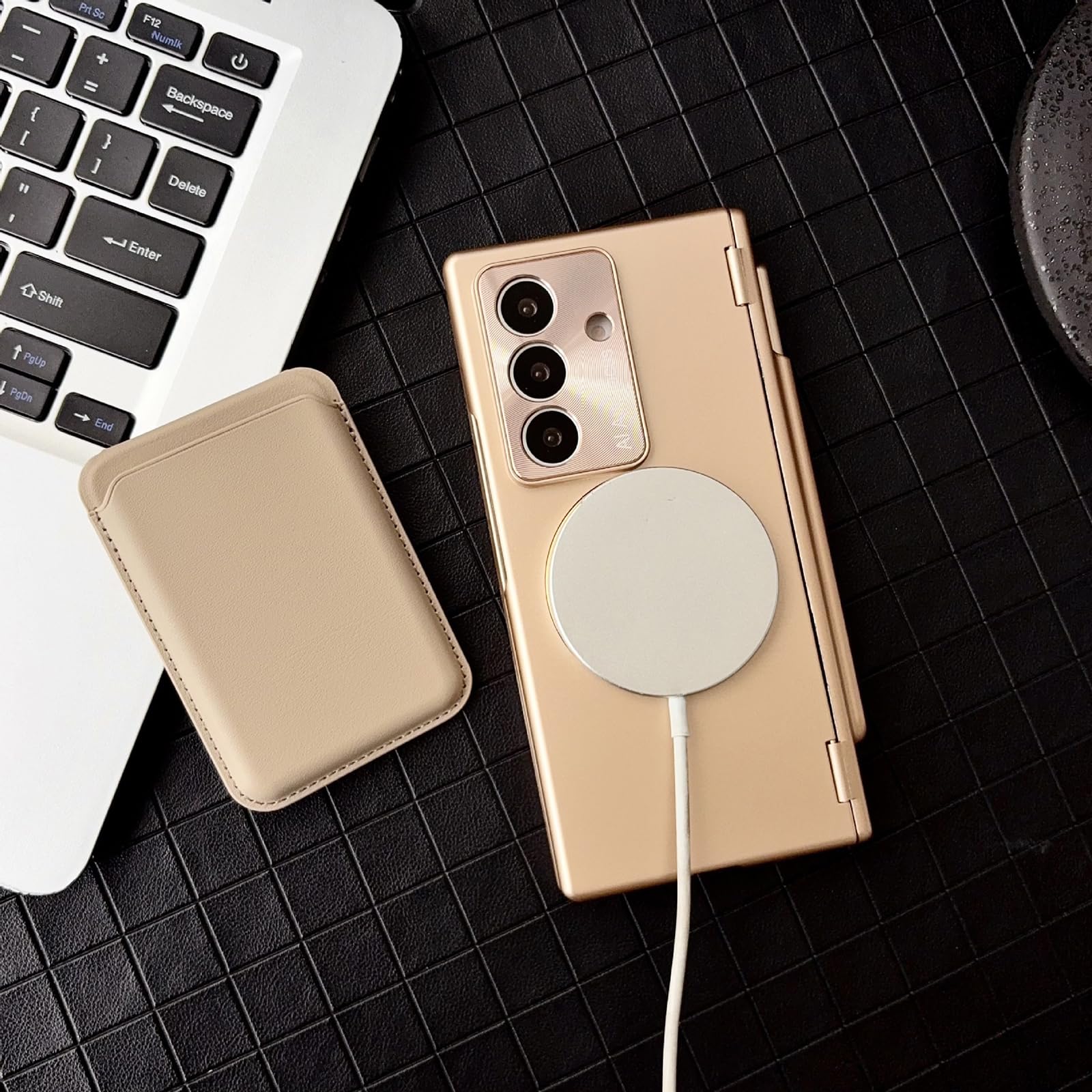 Magnetyczne etui do Samsung Galaxy Z Fold 8 Ultra, zdejmowany portfel