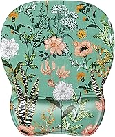 Vista 8 de MROCO Alfombrilla ergonómica para mouse con reposamuñecas de gel, cómoda alfombrilla de mouse con superficie de soporte de muñeca suave y base