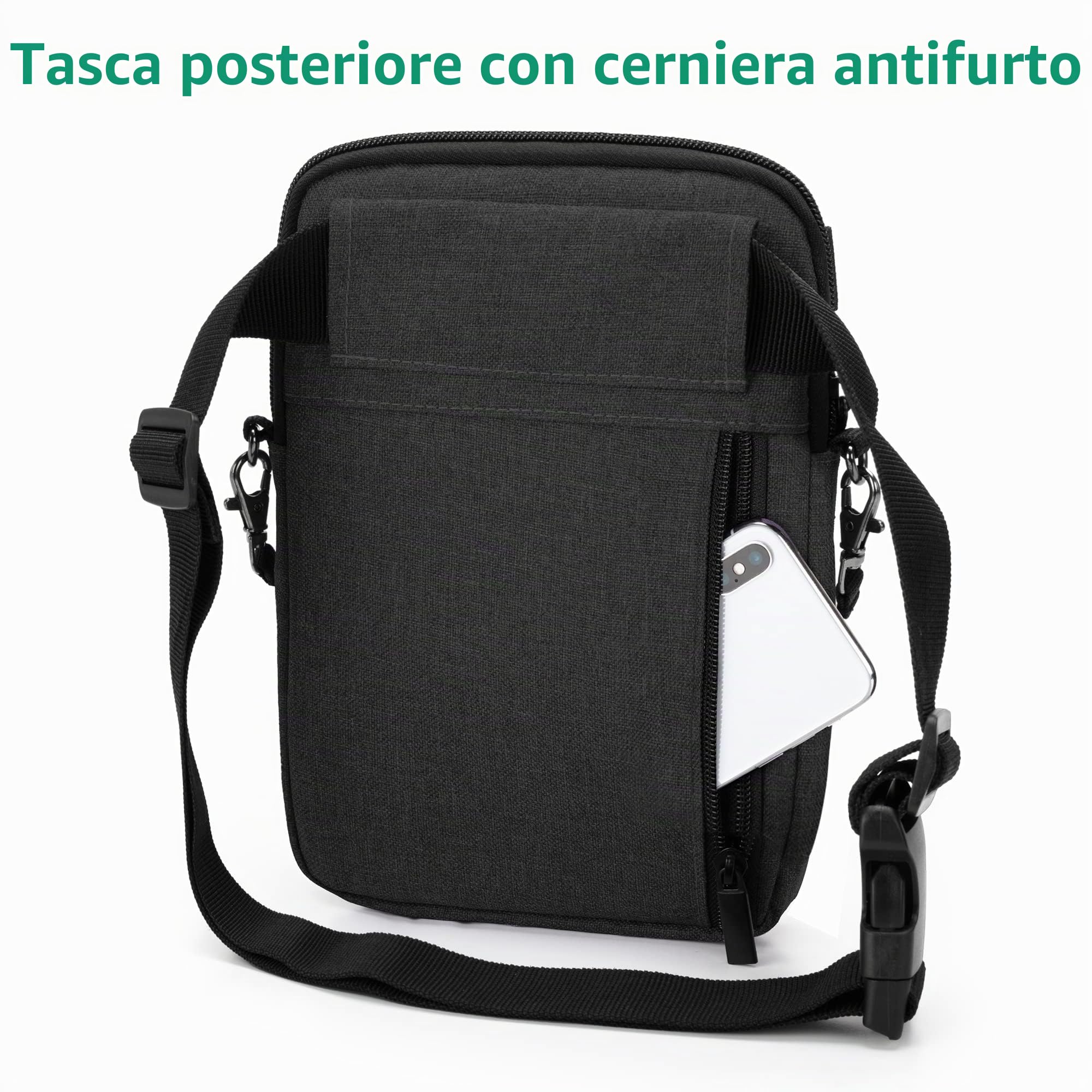 Trunab Organizer Infermiere Borsa con Tasche Multiple, Marsupio con Cintura Regolabile per Fonendoscopio, Forbici e Accessori, Grigio