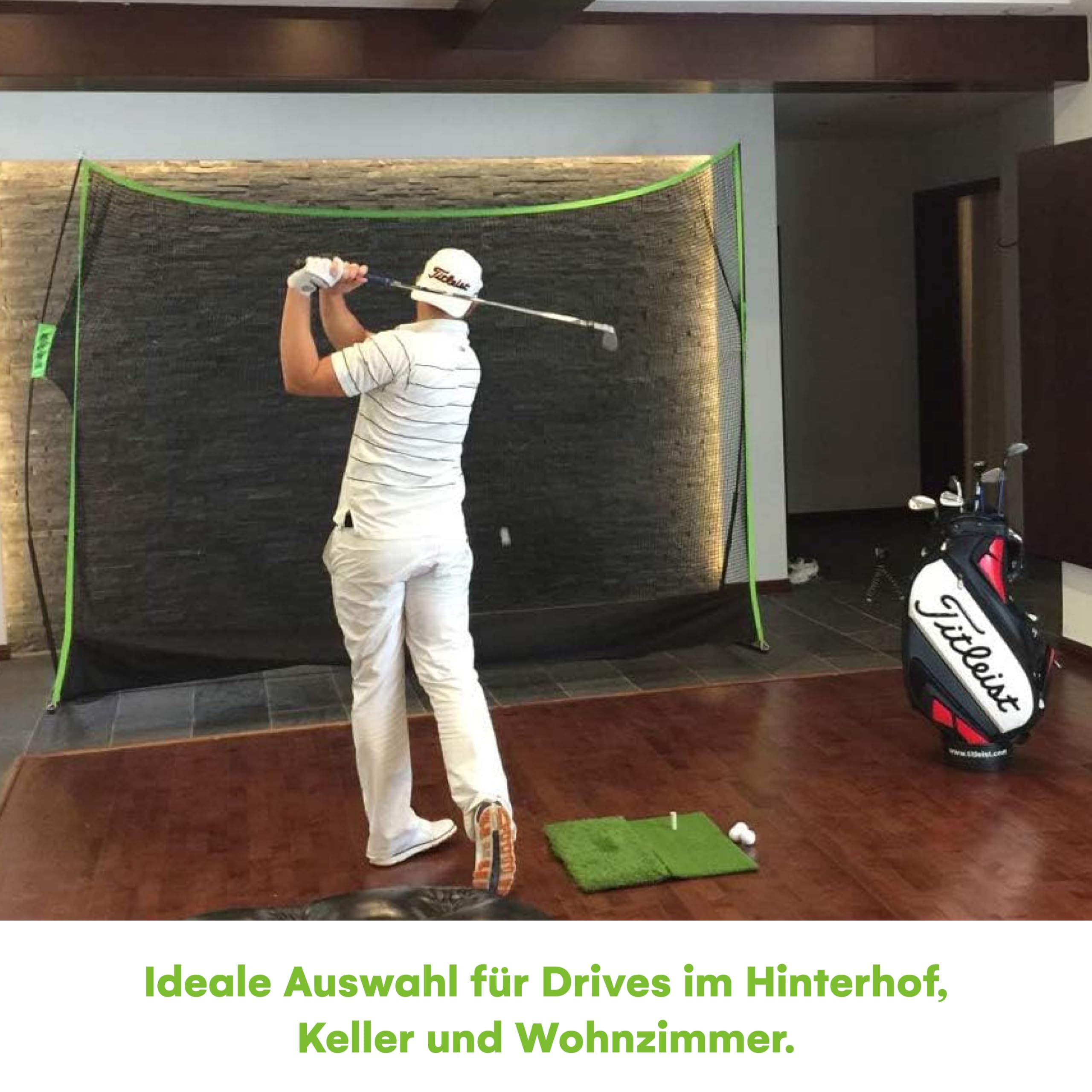10" x 7" Golfnetz für Garten und Zuhause - Komplettes Golfset mit Chipping-Ziel und Tragetasche - Vielseitiges Golfnetz für Indoor und Outdoor - Einfacher Aufbau, Golfabschlagnetz