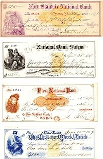 Group of 7 Different Checks with Revenues - Check
