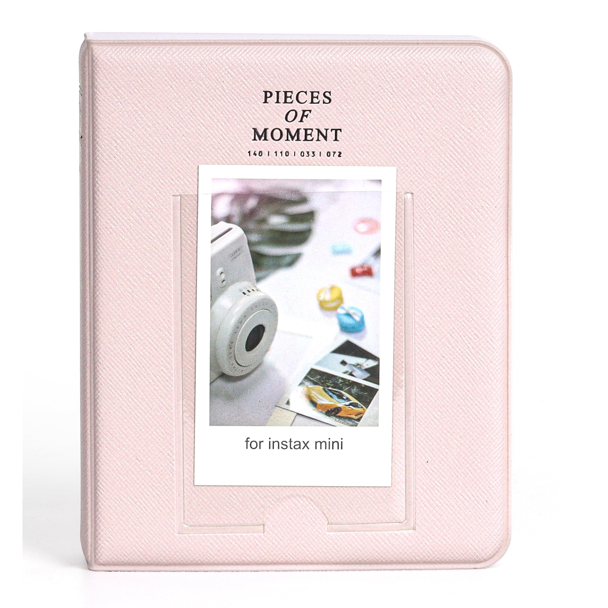 ZENKO 64 Pockets Photo Album for Fujifilm Instant Mini 12 11 9 8 40 Evo Liplay 7S Instant Camera/Mini Link Printer, Polaroid Snap Touch PIC-300 Z2300 Mint Zip Instant Camera Printer- Blossom Pink