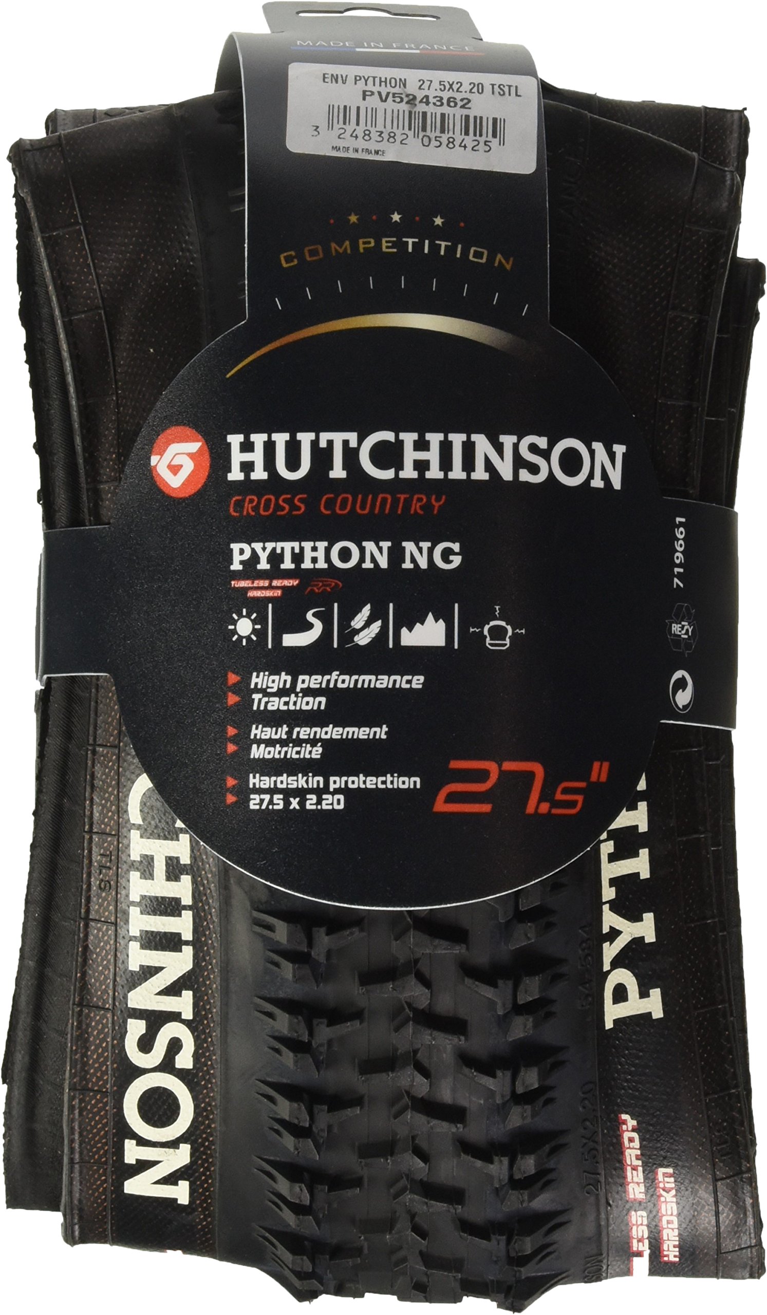 Amazon.com : Hutchinson Python Tubeless Ready 650B Fold Tires