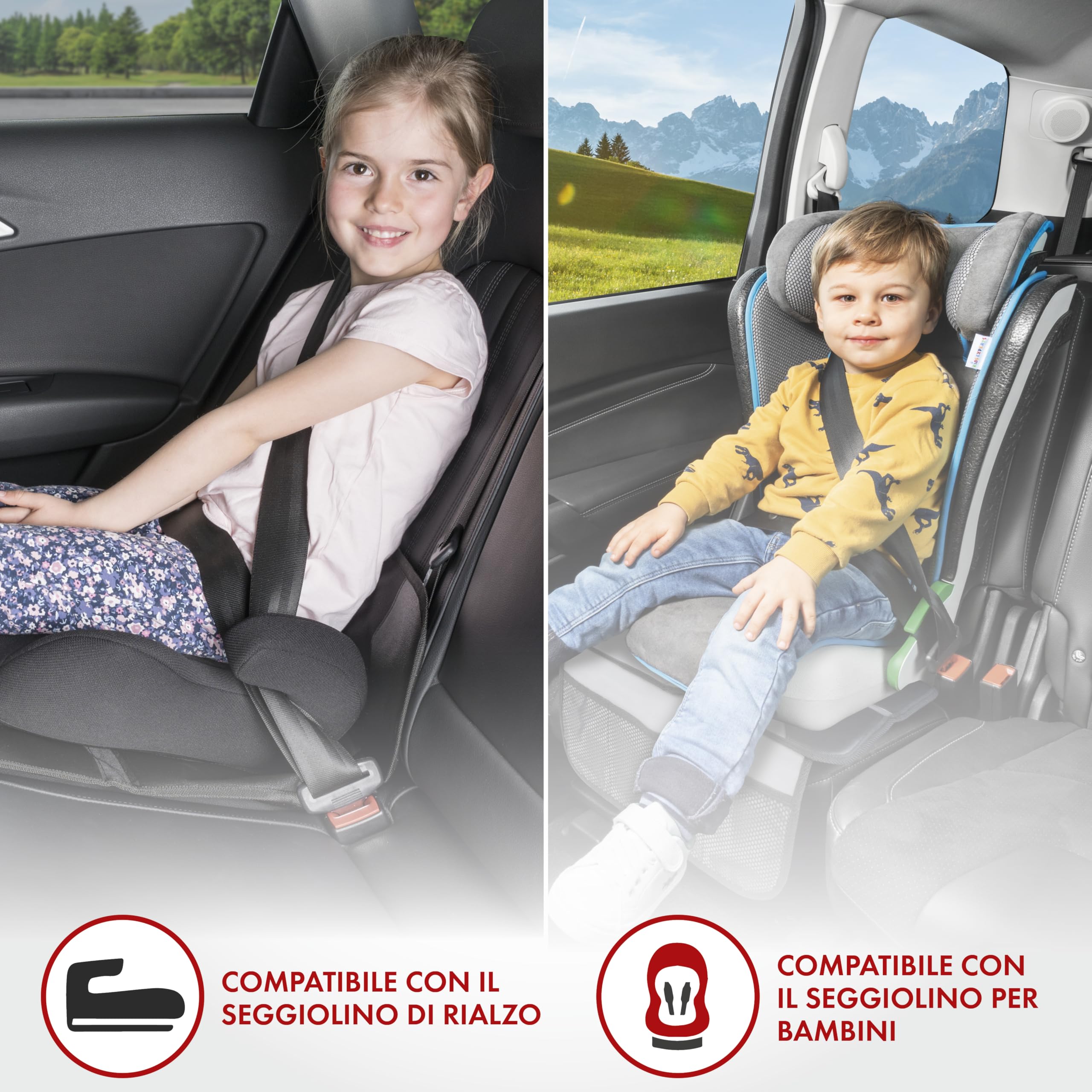 WALSER sottotappeto per seggiolino auto compatibile Isofix Tidy Fred, protezione antiscivolo per seggiolino auto