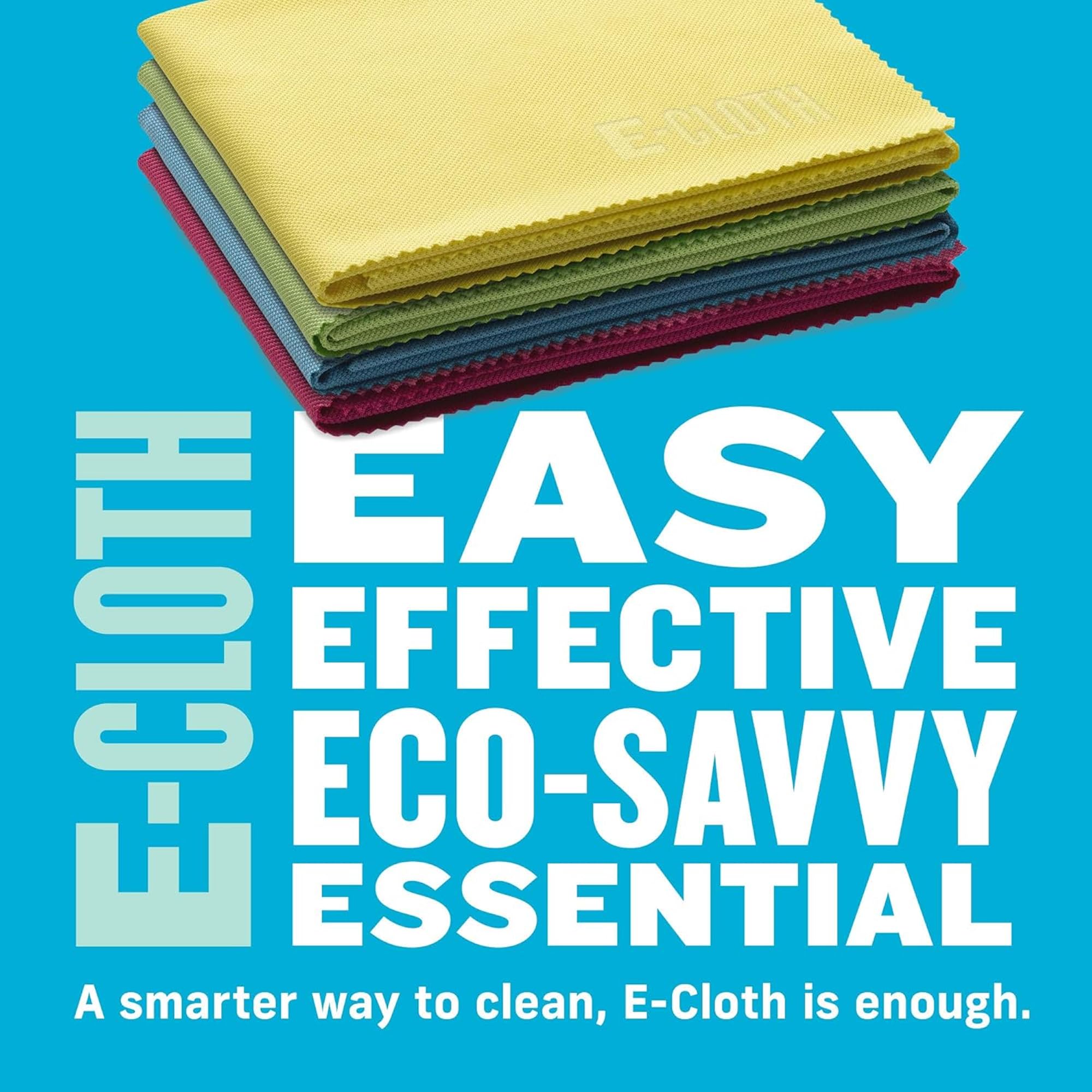 E-Cloth Ściereczka do Czyszczenia z Mikrofibry, Tworzywo Sztuczne, Wielokolorowy, 4 Sztuki