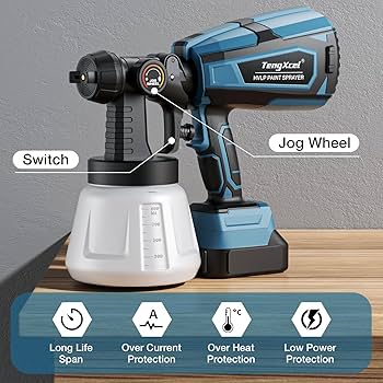 LI-ION PORTABLE SPRAY GUN 本体 LI-ION PORTABLE SPRAY GUN 本体 Amazon.com: Paint Spray Gun