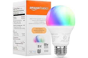 Amazon Basics Smart A19 LED Light Bulb, Magic of Alexa