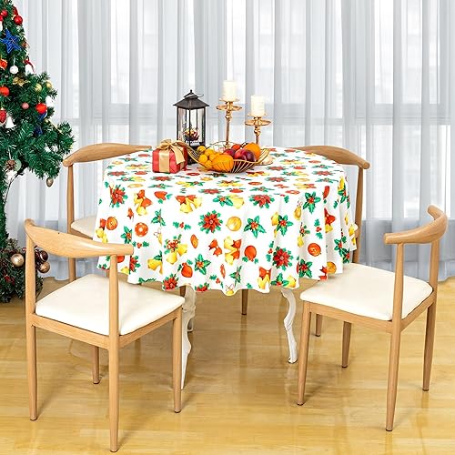 Vista 129 de Mantel rectangular de vinilo de 52 x 70 pulgadas con reverso de franela, mantel para el día de San Valentín, mantel de hule 100% impermeable Azul