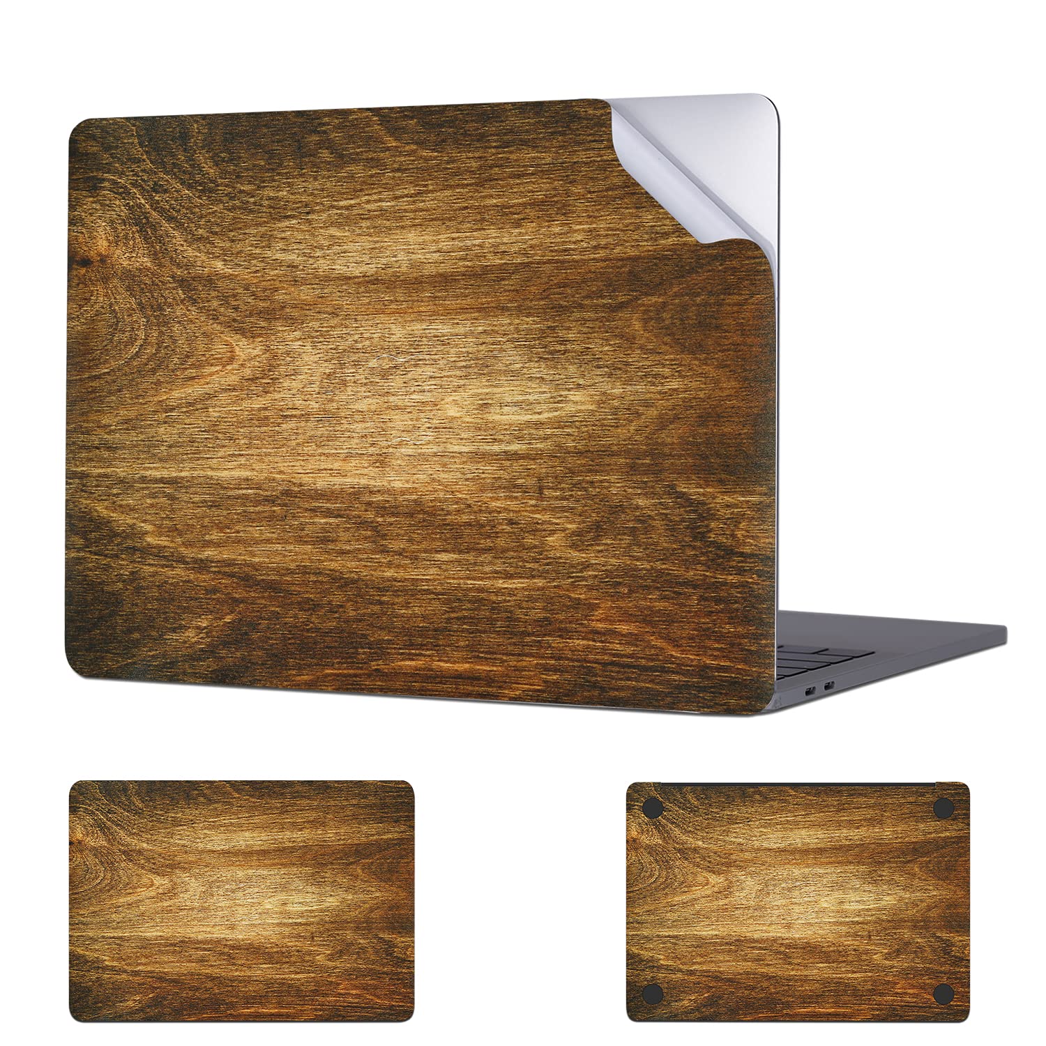 Digi-Tatoo Skin Decal Sticker Wrap Compatible with Apple 2020 Macbook Pro 13 inch (Model A2289/A2251, 2020 Release) - Anti-Scratch, Easy Apply, Full Body Protective Vinyl Skin [Wood Texture2]