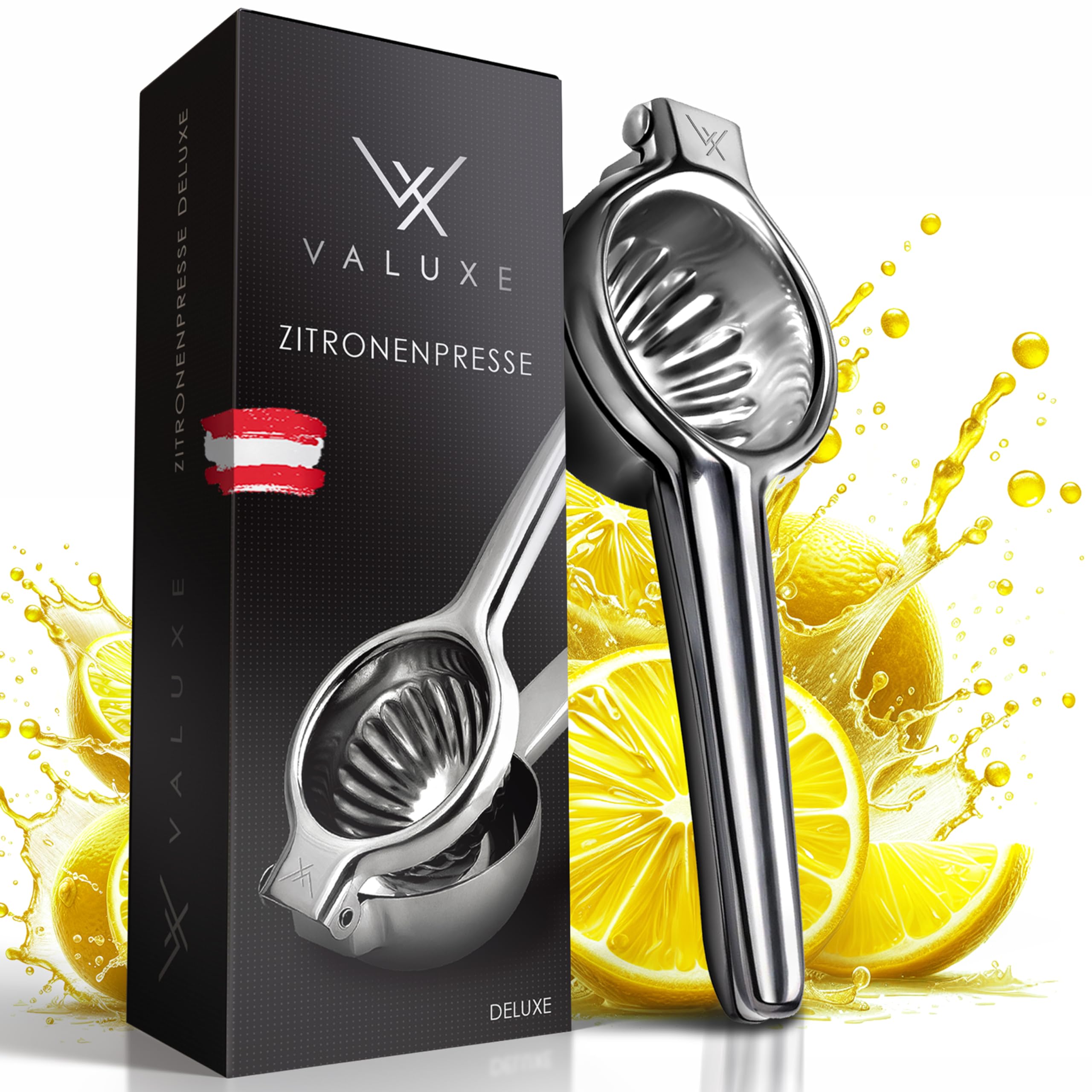 Brendo Premium Citruspers Handmatig – Universele maat voor alle citrusvruchten | 100% perstechniek | Sinaasappelpers maximale frisheid en smaak | Vaatwasserbestendig – Ideale citroenpers