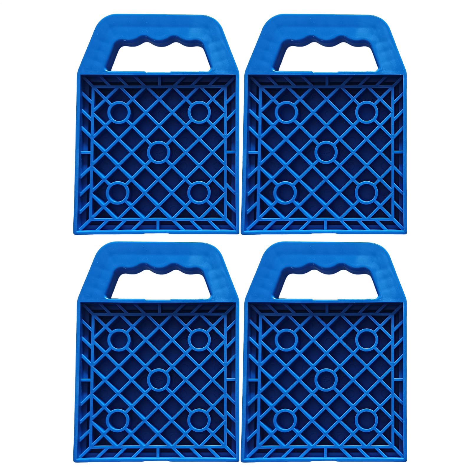 Cales de Nivelage pour Camping-Car | Blocs Aplanisseurs Lot de 4,Stabilisateurs Sécurisés pour Voyages Plage Pique-Nique Entretien Piscine Camping Routier Motorhome