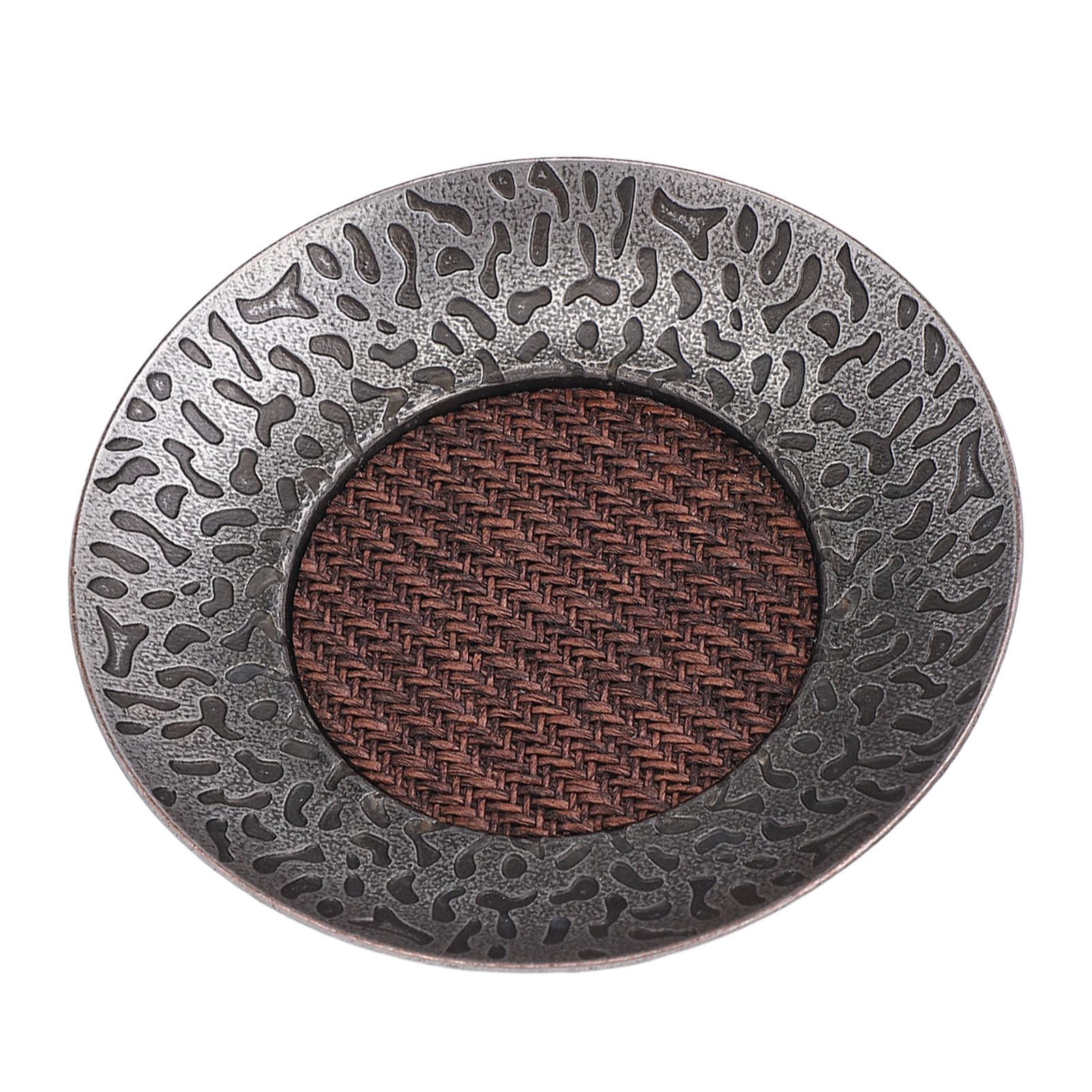 Dessous de tasse résistants à la chaleur, protège-table vintage en alliage de zinc 6pcs