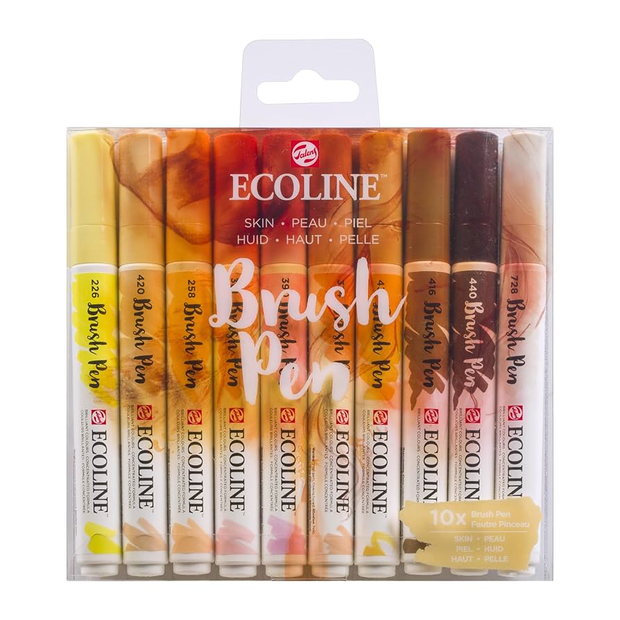 【美品】ロイヤルターレンス ECOLINE １０色 mixing colours Amazon | ターレンス エコラインブラッシュペン 10色セット