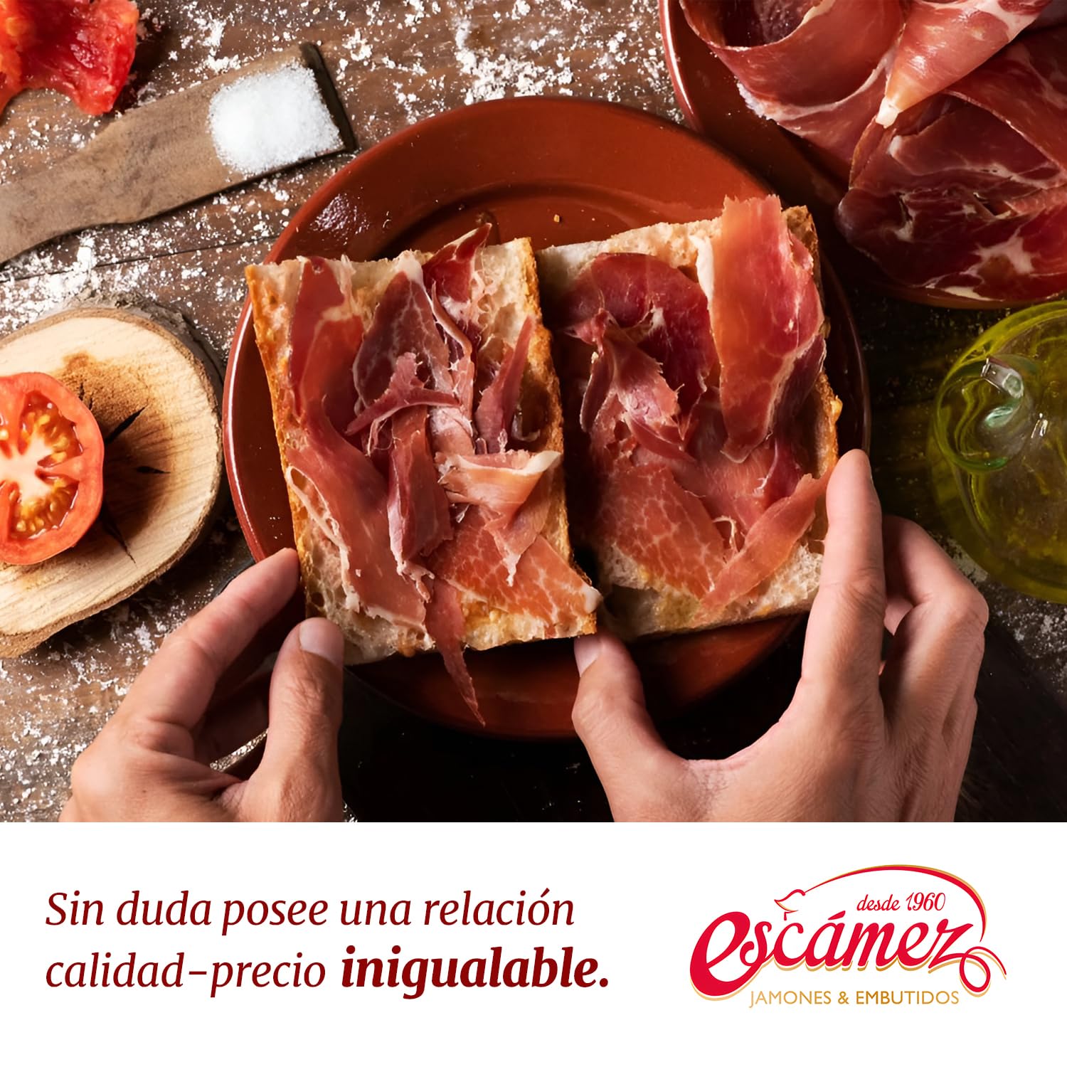 Jamon Serrano ETG Reserva C/P | Perniles de 8 a 9 kilos | Premiado al mejor Jamón 2020 | Jamón Serrano de Curación Superior a 20 meses | Sin Gluten