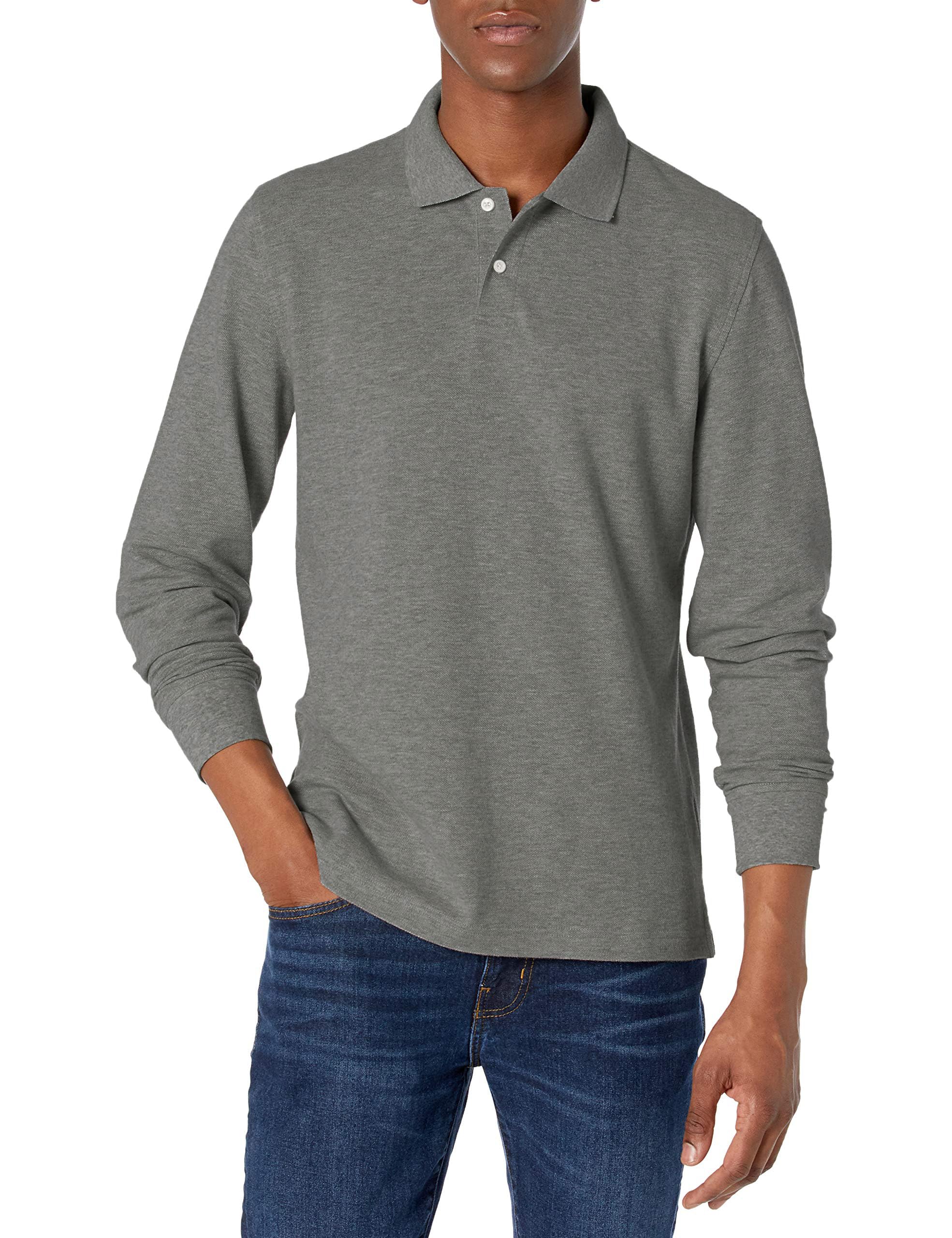 Men's Long-Sleeve Pique Polo Shirt