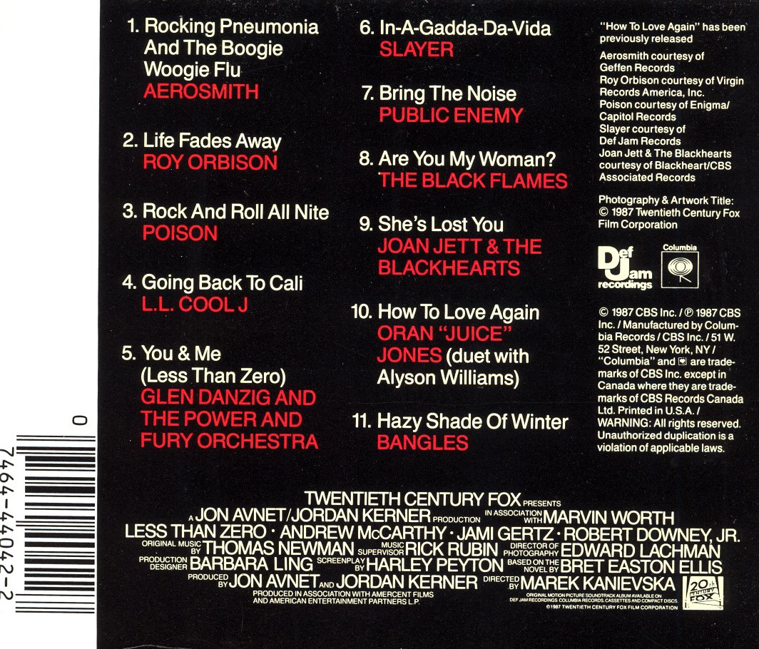 Original Soundtrack - Less Than Zero