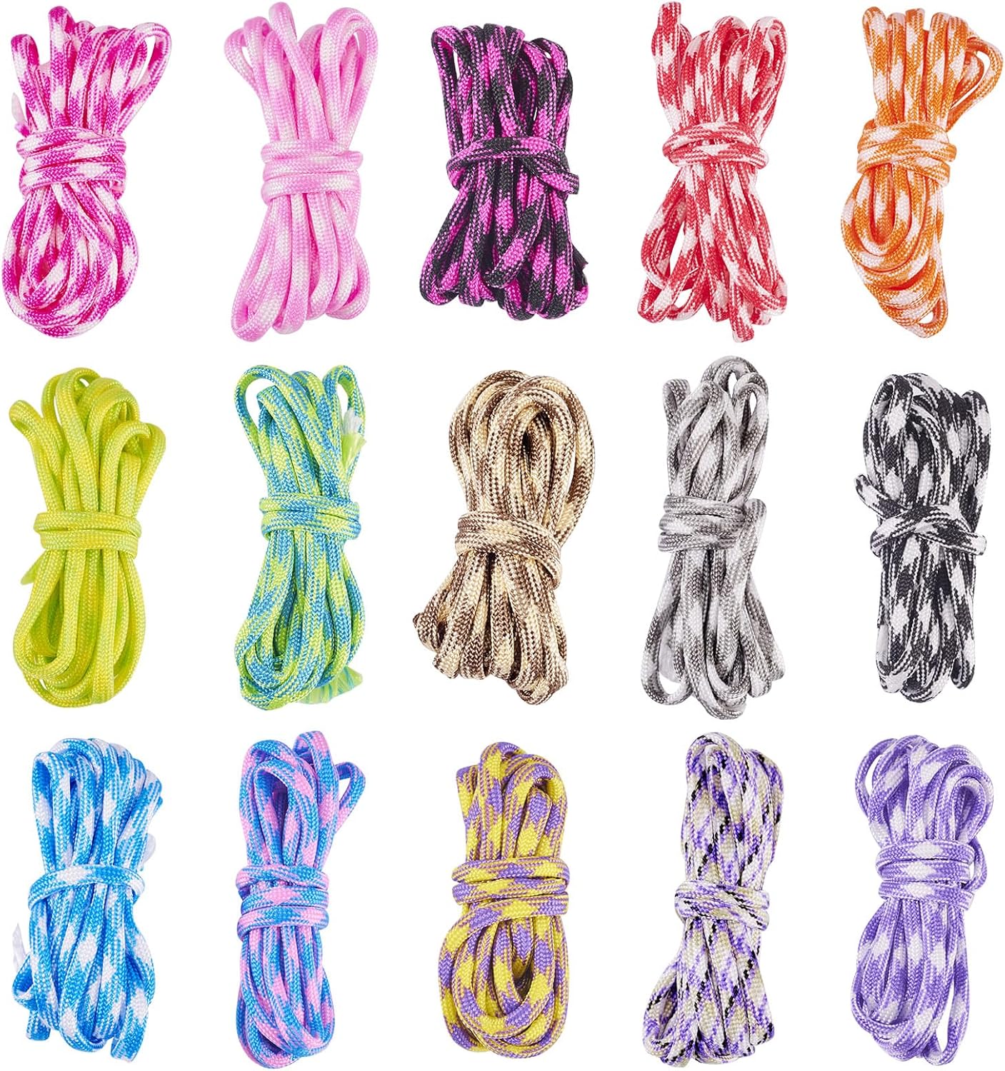 FASHEWELRY 98.42ft Polyester Paracord: 15 Colors, 4mm Flat Rope for DIY & Outdoor Use FASHEWELRY 98.42ft Polyester Paracord: 15 Colors, 4mm Flat Rope for DIY & Outdoor Use