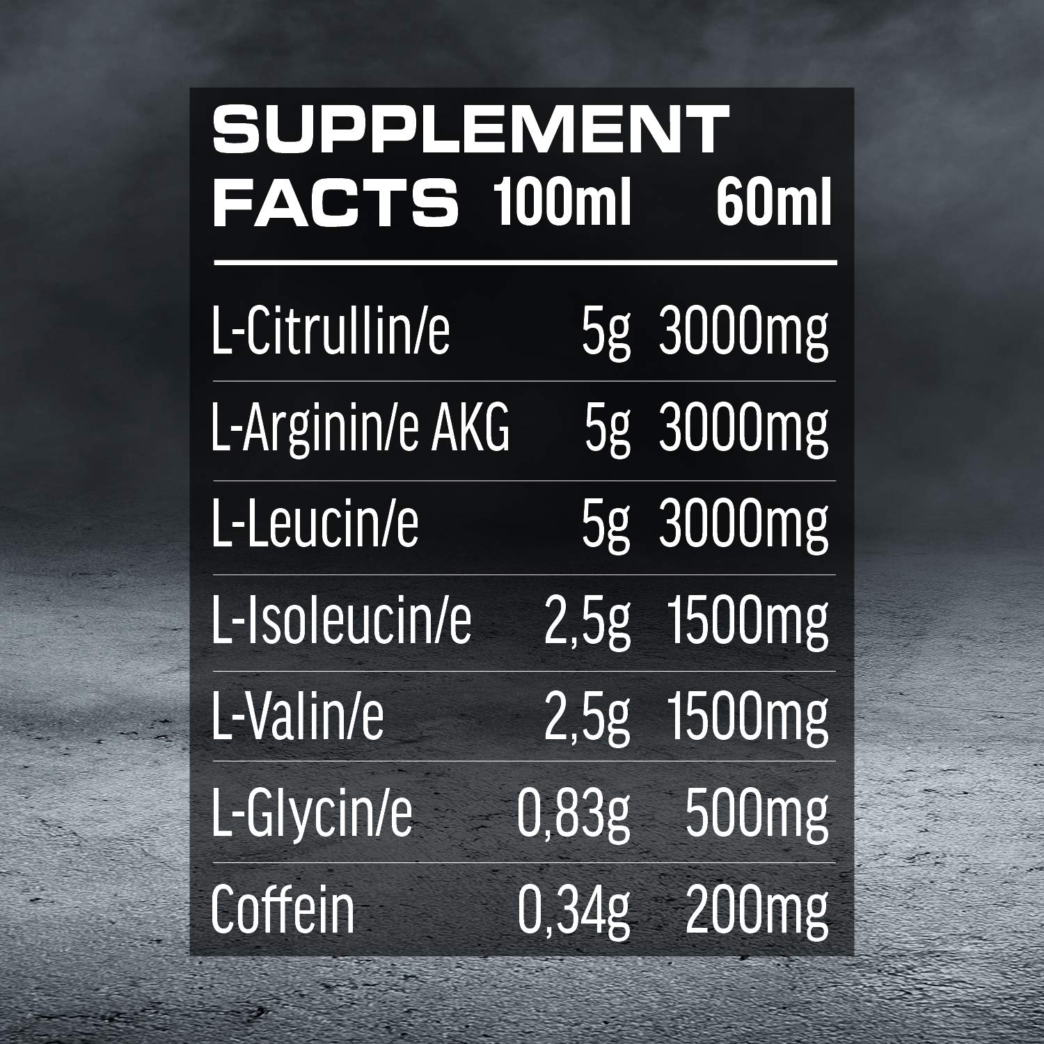 ALL STARS RAW Intensity Pre-Workout Booster Shot 16 x 60ml Tropical | Trainings-Drink mit 200mg Koffein & wertvollen Aminosäuren, enthält 14.600mg BCAAs, fett- und zuckerarm