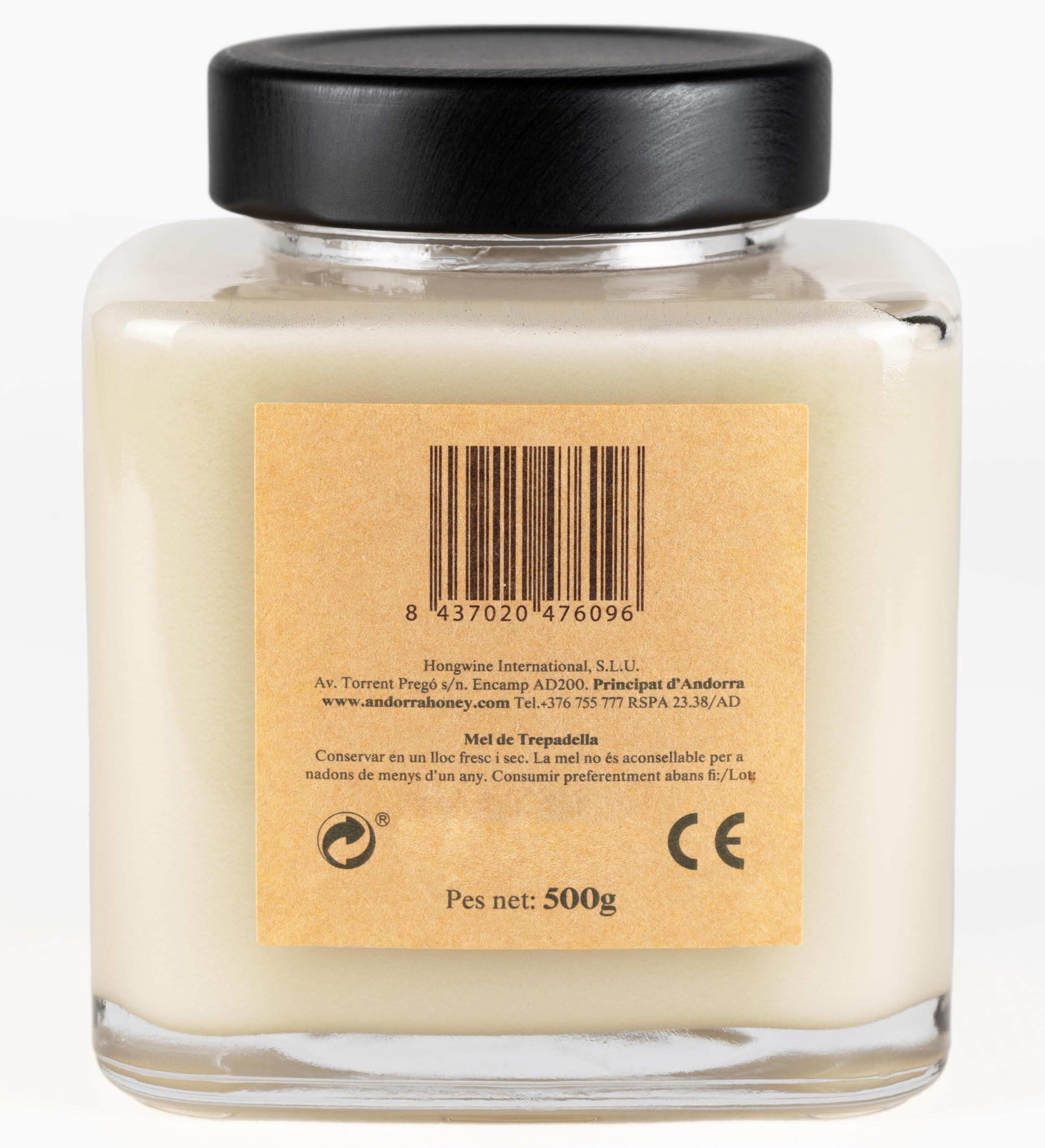 Miel de Esparceta Premium, Blanca, Cremosa, de Sabor Suave, 100% Natural, de Abeja, Pura, Sin Azúcar, Sin Aditivos, case 2 х 500 g | Pack Exclusivo | Le Souffle d'Adore
