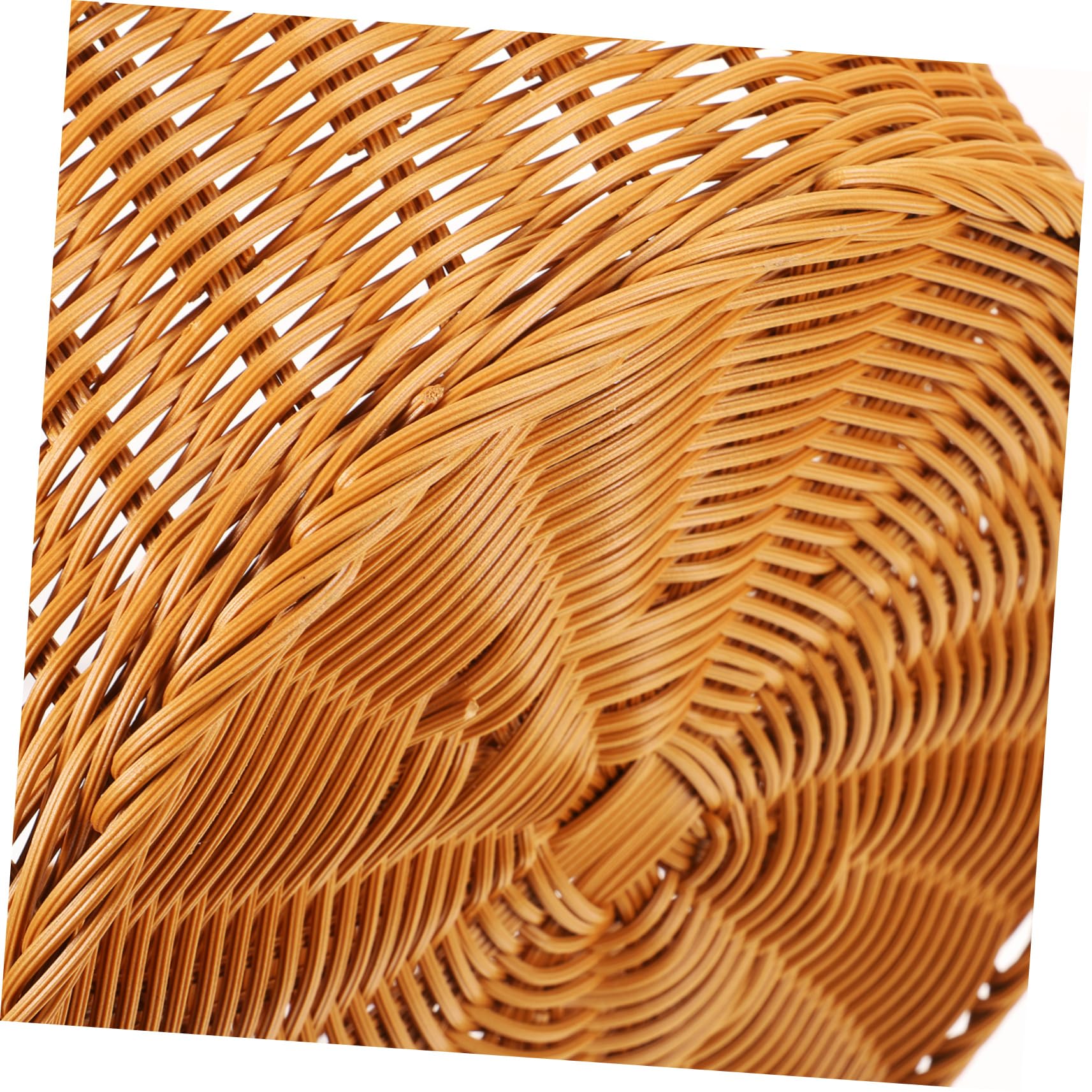 Gatuida Cestino da Tavolo Intrecciato in Finta Rattan per Organizer Cucina, Contenitore per Riporre Oggetti, Design Decorativo