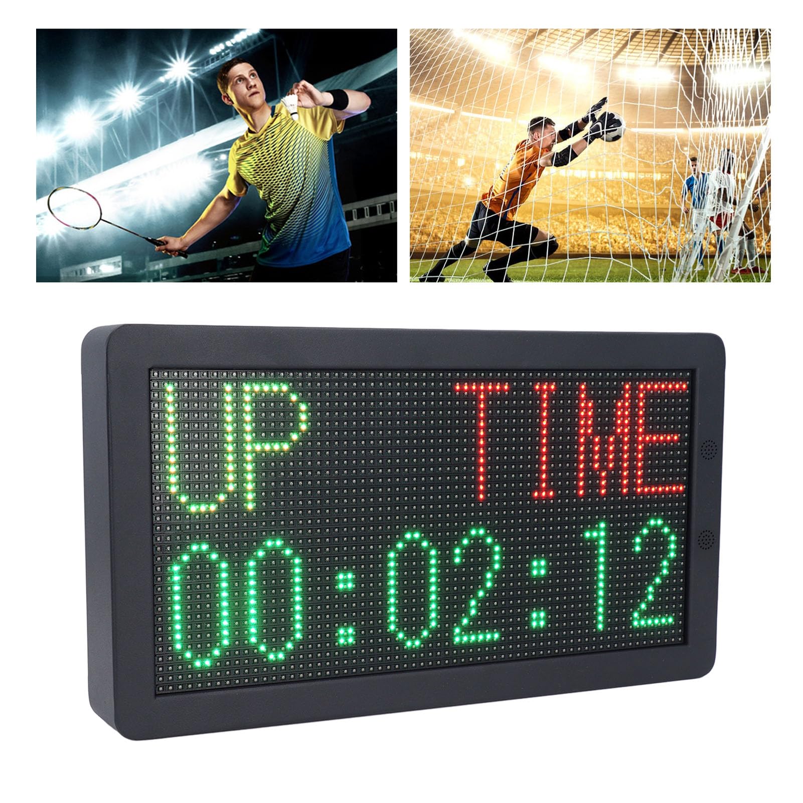Tabellone segnapunti elettronico con Timer Contatore Digitale con Telecomando per Badminton, Basket, Calcio, Sport Indoor