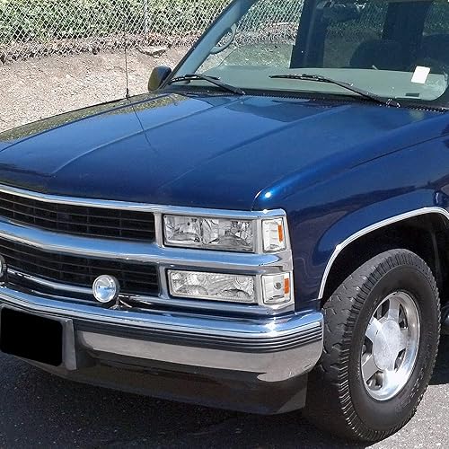 Miniatura 2 de Spec-D Tuning Faros delanteros + luces de parachoques + esquina compatible con Chevy CK 1994-1998 1500 2500 3500 Tahoe Suburban C10 Pickup izquierdo