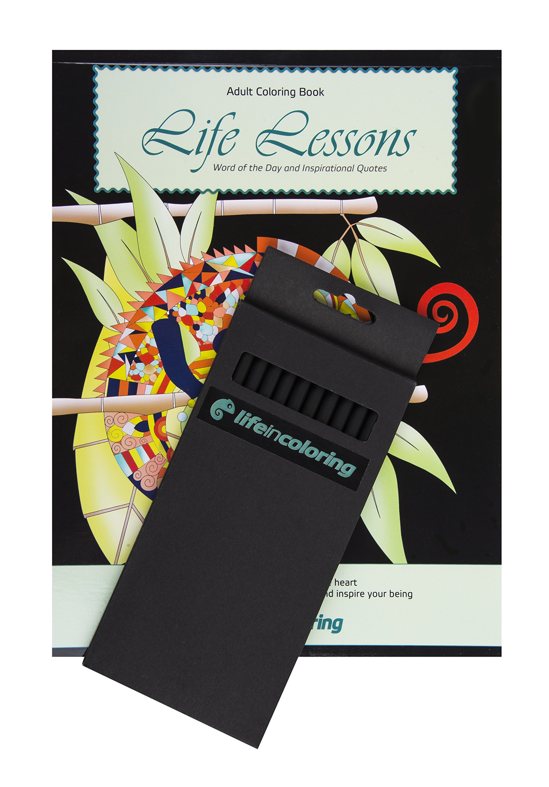 Buy Inspirational Quotes and Word of The Day Adult Coloring Book Set