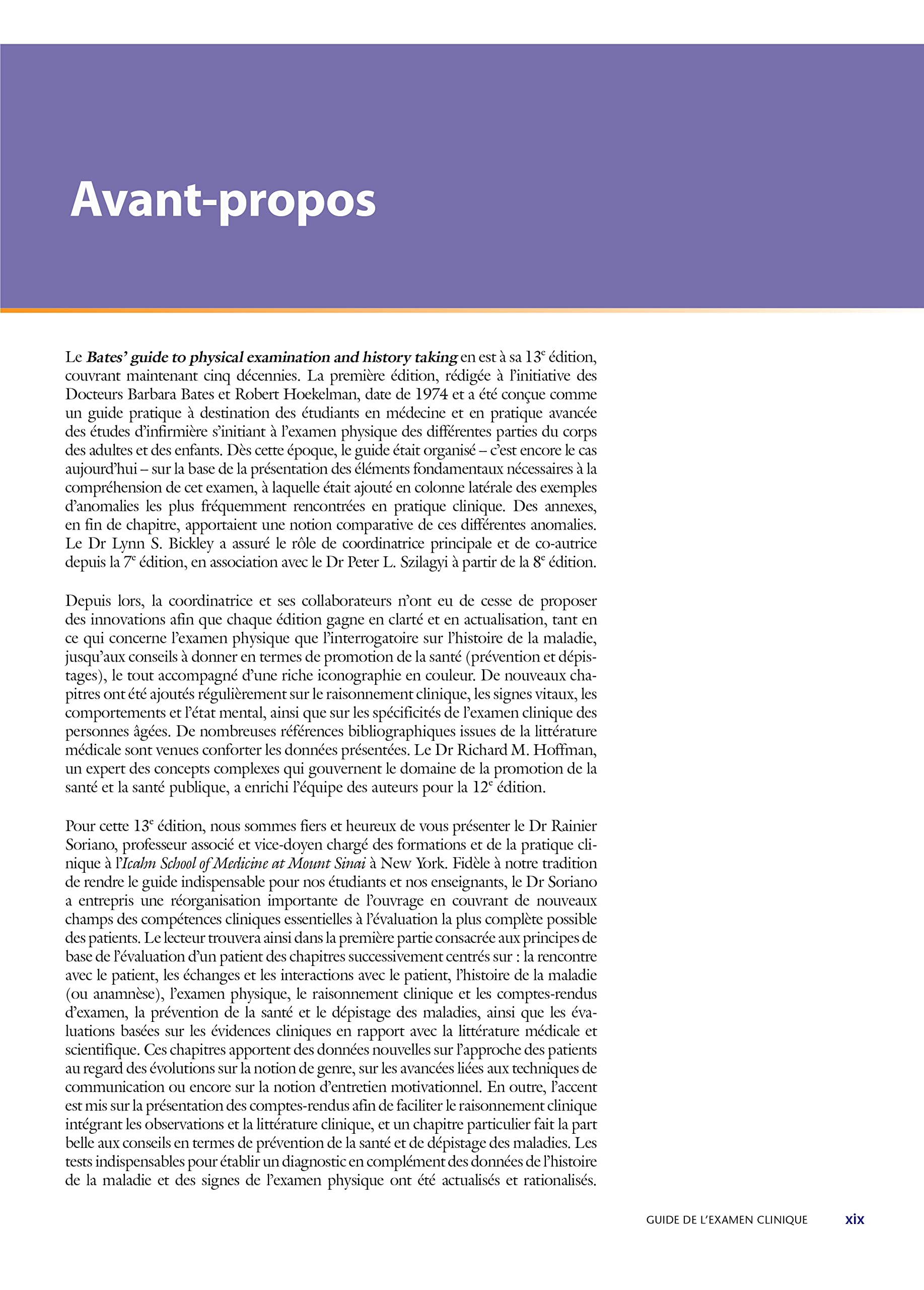 Guide de l'examen clinique: (8e édition française - 13e édition américaine)