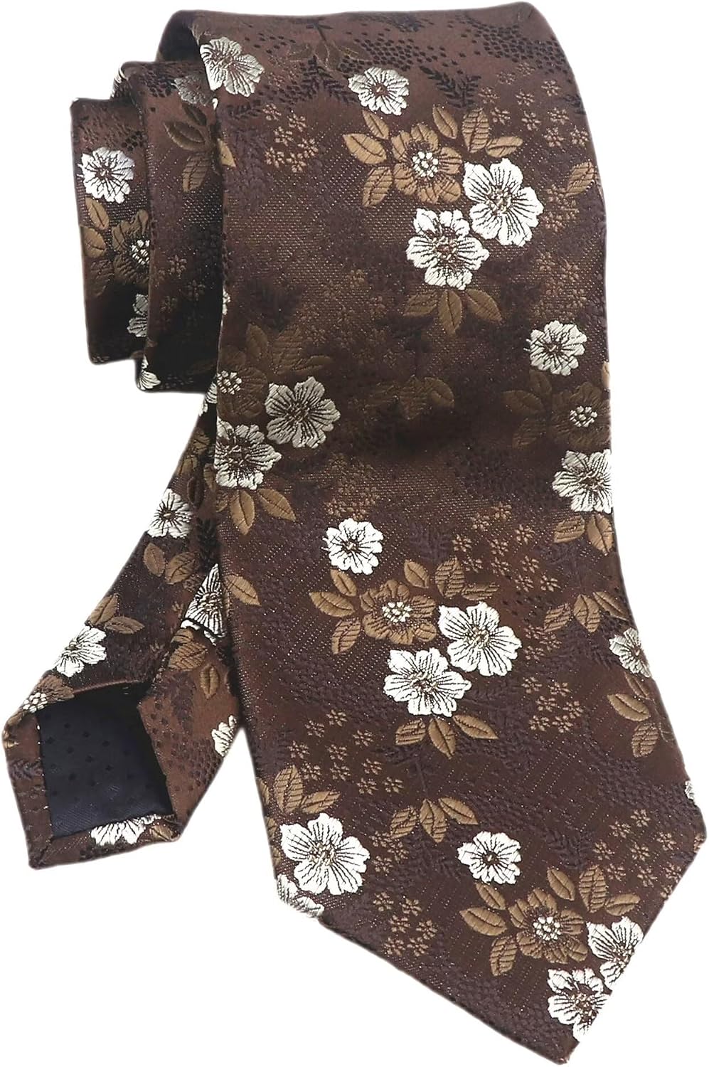 Secdtie Men's Floral Ties Textured Cravat Luxury Formal Groomsmen Wedding Neckties