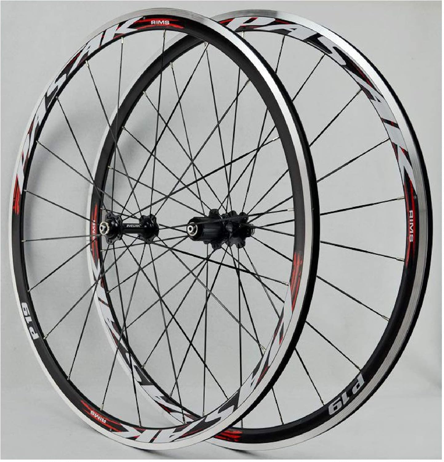 Bike Racing Wheel Set 700C, V Brake Double Wall Aluminum Alloy 30mm Bicycle Cycling Wheel Rim 7/8/9/10/11/12 Speed