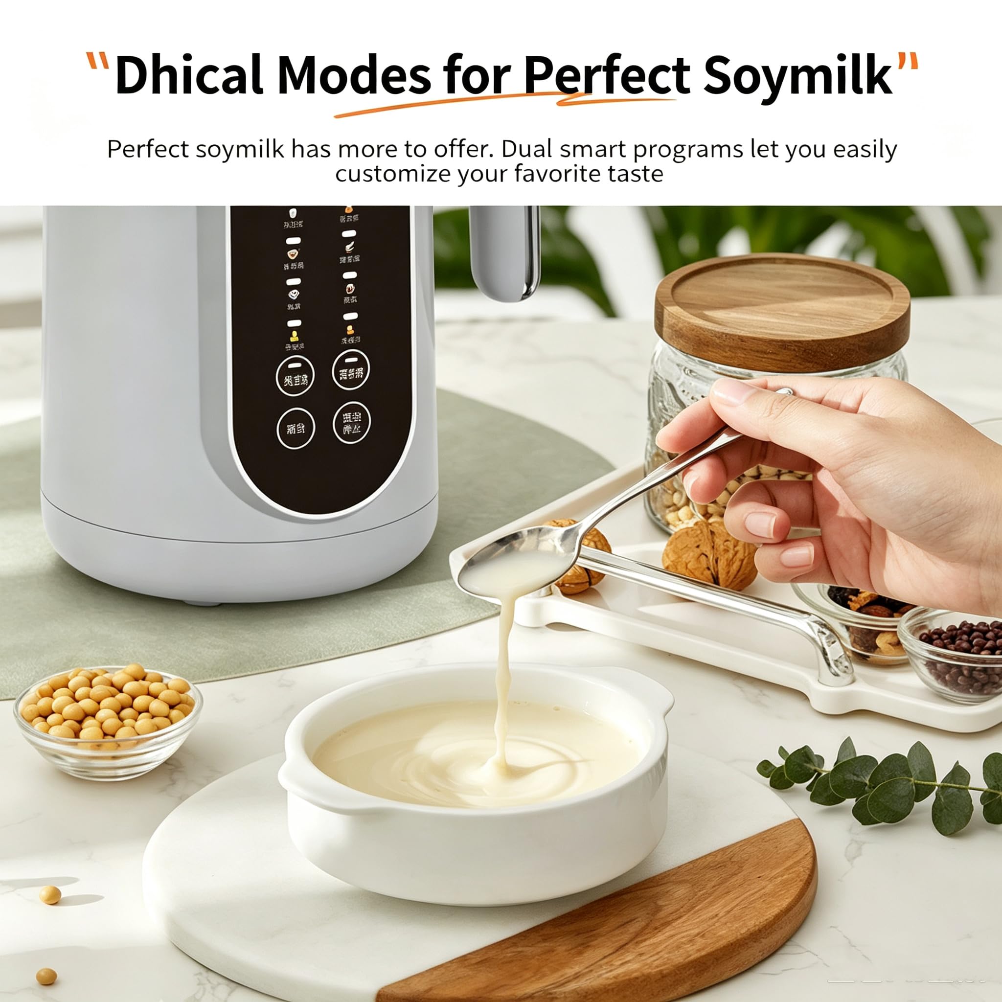 Macchina automatica per il latte vegetale 800 W, 1200 Ml