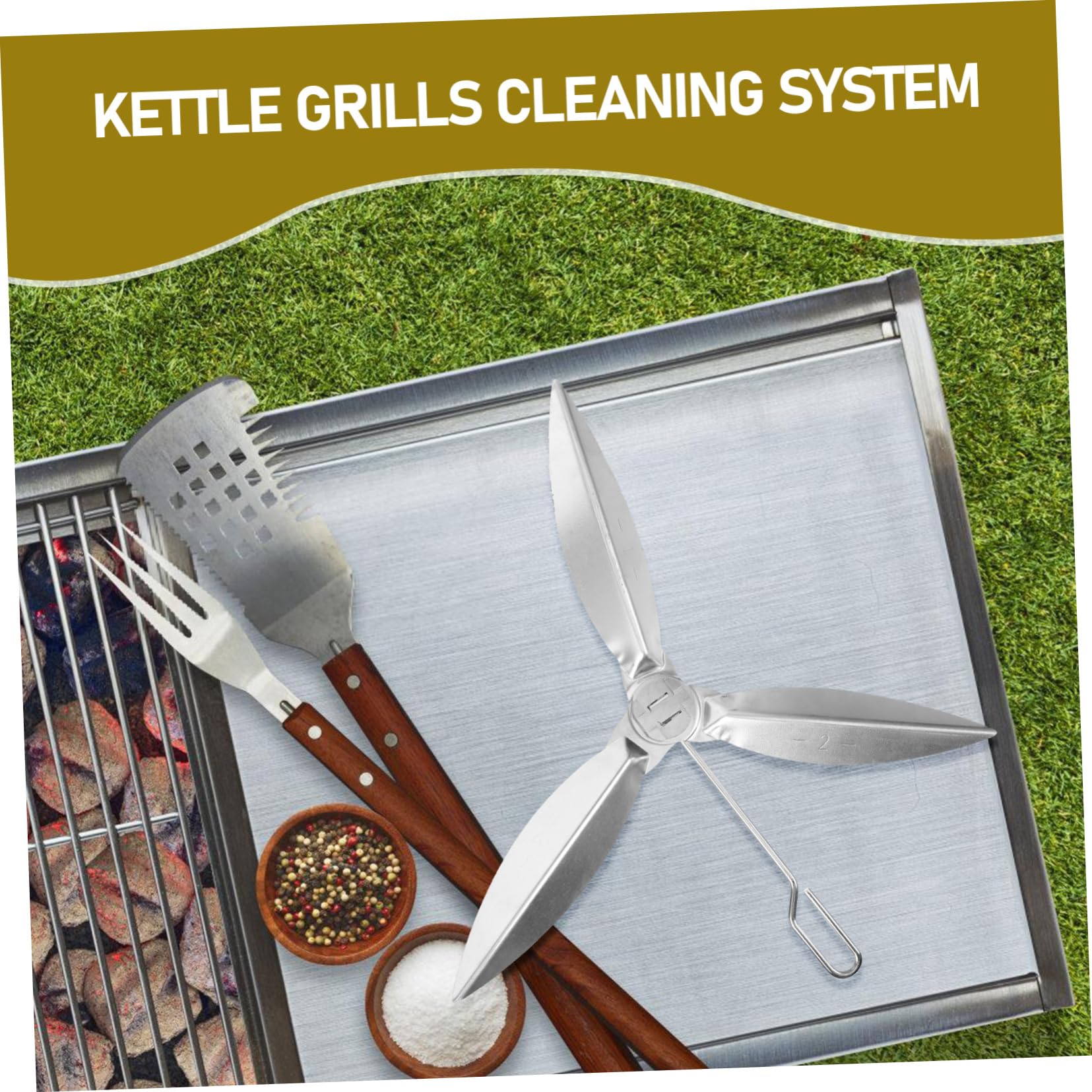 BCOATH Grills Cleaning System for Grill Stainless Steel Material Household Cleaning