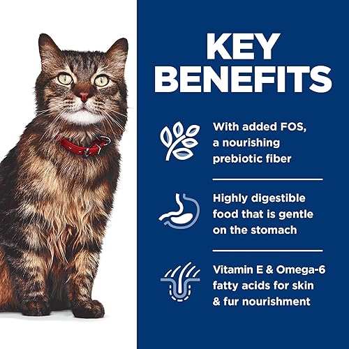 Miniatura 4 de Hill's Science Diet Bolsas de comida húmeda para gatos adultos sensibles para estómago y piel, salmón y atún, 2.8 onzas, paquete de 24